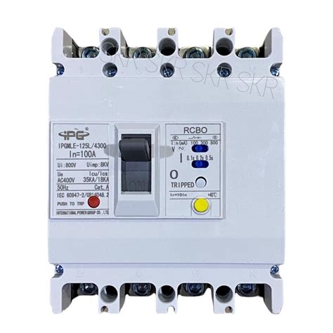 IPG เบรกเกอร์ กันไฟดูด RCBO 4P 50A 63A 100A 125A .